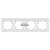 Meridian Accessory White Four Gang Frame
