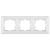 Meridian Accessory White Three Gang Frame