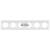 Meridian Accessory White Six Gang Frame