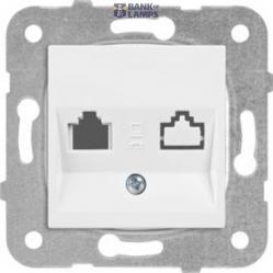 Karre-Meridian White Data+Numerical Phone Socket (Jacksız)