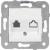 Karre-Meridian White Data+Numerical Phone Socket (Jacksız)