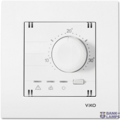 Karre-Meridian White Analog Thermostat