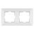 Meridian Accessory White Two Gang Frame