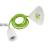 Lampholder E27 Design set ar Textilekabel green SHADA + LEDmaxx