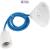 Lampholder E27 Design set with Textile cabel blue SHADA + LEDmaxx