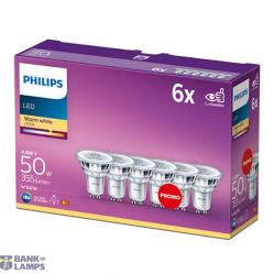 Lamps LED GU10 4.6W 355Lm warm white Non-dimmable Spot (set of 6 bulbs)