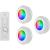 PUCK LIGH LED 3 SET DIMM Remote 0700611 SHADA