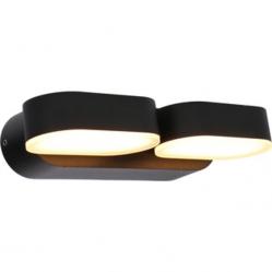 Outdoor Light with Light Source - wall light Barcelona - 6W 570lm 2700K IP54  - Black