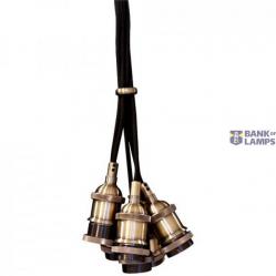Lamp Holder - E27 - Aluminium - Brass
