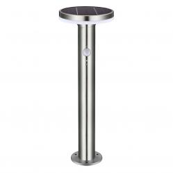 Outdoor Solar Light - pole light  - Porto 6W 600lm 2700K IP44  - Sensor - Stainlesssteel