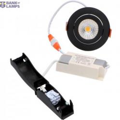 LED Downlight 7W 2700K 450Lm black DIM 800542 SHADA