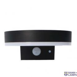 Outdoor Solar Light - wall light  - Marseille 6W 600lm 2700K IP44  - Sensor - Black