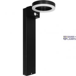 Outdoor Solar Light - pole light  - Amsterdam 6W 600lm 2700K IP44  - Sensor - Black
