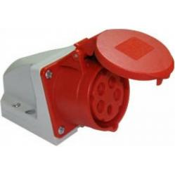 CEE wall mounted socket (compact) 16A 5p 6h IP44