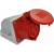 CEE wall mounted socket (compact) 16A 5p 6h IP44
