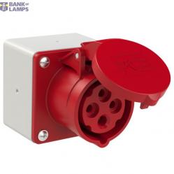 Surface outlet 16A 4p 6h IP44