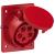 Flanged Panel Mounting Socket sloping 16A 5P 6h IP44