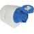CEE-wall mounted socket 16A 3p 6h IP44