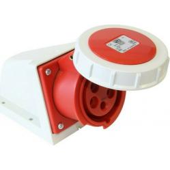 CEE-wall mounted socket 16A 5p 6h IP67