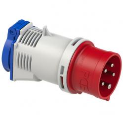 GS SSD Adapter 16A 5-pole 3P+N+PE IP44 CEE Plug to Schuko Socket GS16/5