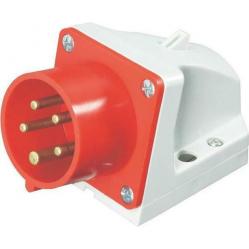 CEE-wall mounted plug 16A 5p 6h IP44
