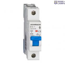 Miniature Circuit Breaker (MCB) AMPARO 6kA, B 6A, 1-pole