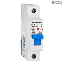 Miniature Circuit Breaker (MCB) AMPARO 6kA, B 16A, 1-pole