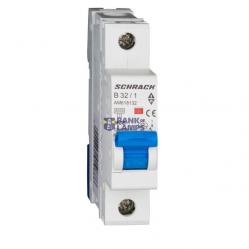 Miniature Circuit Breaker (MCB) AMPARO 6kA, B 32A, 1-pole