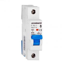 Miniature Circuit Breaker (MCB) AMPARO 6kA, C 10A, 1-pole