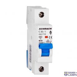 Miniature Circuit Breaker (MCB) AMPARO 6kA, C 32A, 1-pole