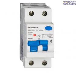 Combined MCB/RCD (RCBO) 1+N, AMPARO 6kA, B 25A, 30mA, Typ A