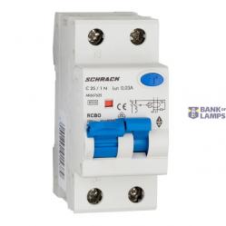 Combined MCB/RCD (RCBO) 1+N, AMPARO 6kA, C 25A, 30mA, Typ A
