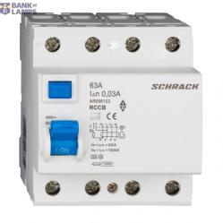 Residual Current Circuit Breaker AMPARO 10kA, 63A, 4P, 30mA, A