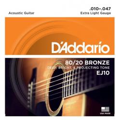 D'Addario EJ10 - acoustic guitar strings (10-47)