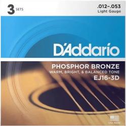 D'Addario EJ16 - acoustic guitar strings (12–53)