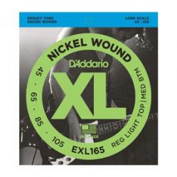 D'Addario EXL165 - bass guitar strings (45–105)