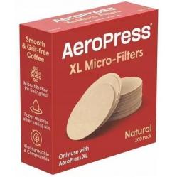Aeropress paper coffee filters, natural, XL 200 pieces