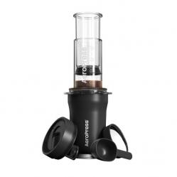 Go Plus coffee maker with black AeroPress thermal mug