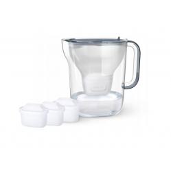 BRITA Style ESSENTIAL XL Water Filter Jug (Dark Blue) + 3 x MX Pro Pure Performance Filters