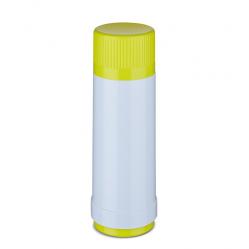 ROTPUNKT Glass thermos, capacity 0.750 l, polar-el.-summer squash (white-yellow)