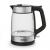 Tefal Glass Kettle KI605830 electric kettle 1.7 L 2200 W Black, Silver, Transparent