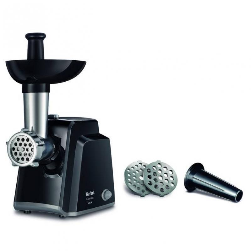Tefal NE105838 mincer 1400 W Black, Stainless steel Tefal NE105838 mincer 1400 W Black, Stainless steel