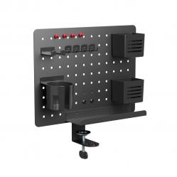 Activejet APB-002B desk organiser – rotating perforated board, matt black