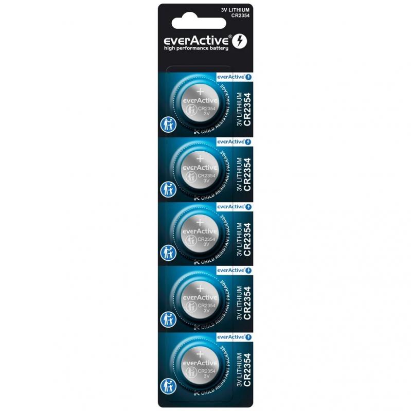 Lithium battery mini everActive CR2354 - blister 5 pcs. Lithium battery mini everActive CR2354 - blister 5 pcs.