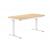 ACTIVEJET desk with electric height adjustment 120x60 ET119S white/oak