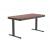 ACTIVEJET desk with electric height adjustment 120x60 ET119S black/walnut