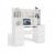 KUBA Desk Set + Extension Piece, White