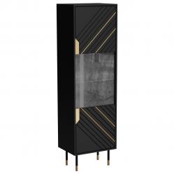 Cama MOUNTAIN display cabinet 54x40x180 black + gold