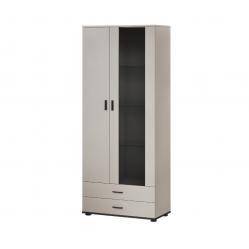 Cama S6 SOHO display cabinet 80x41x192 cashmere + black