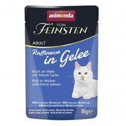 ANIMONDA Vom Feinsten Raffinesse in Jelly rich in Chicken with Salmon - wet cat food - 85g